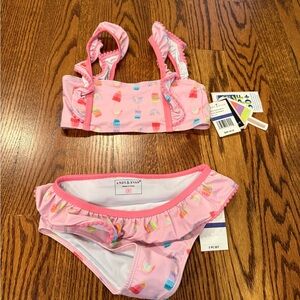 Andy & Evan Pink Ice Cream Print Bikini Set
